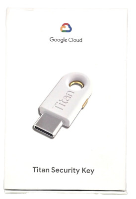 Google YT1 Titan Security Key USB-C 2FA Two Factor Authentication (NIB)