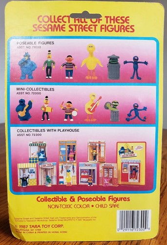 NEW Sesame Street Collectibles Cookie Monster Figure tara toy woolworth's 1987