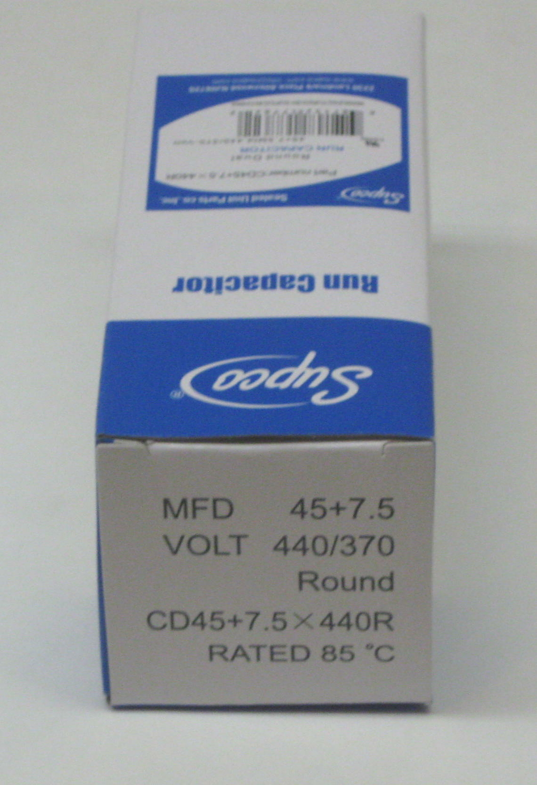 Air Conditioning HVAC Round Dual Motor Run Capacitor 45 + 7.5 MFD