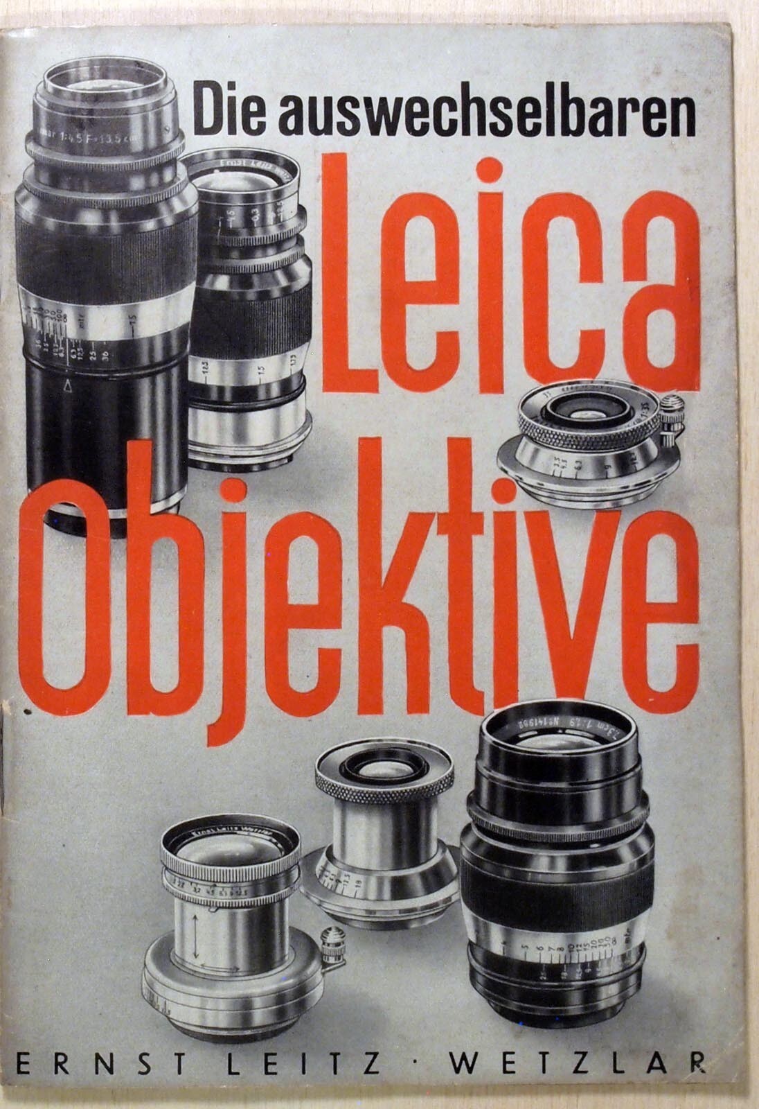 Original 1935 LEITZ German Language Brochure LEICA OBJEKTIVE (LEICA