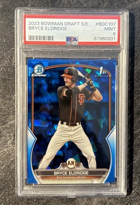 2023 Bowman Draft Sapphire Bryce Eldridge #BDC-107 1st Chrome Sapphire PSA 9