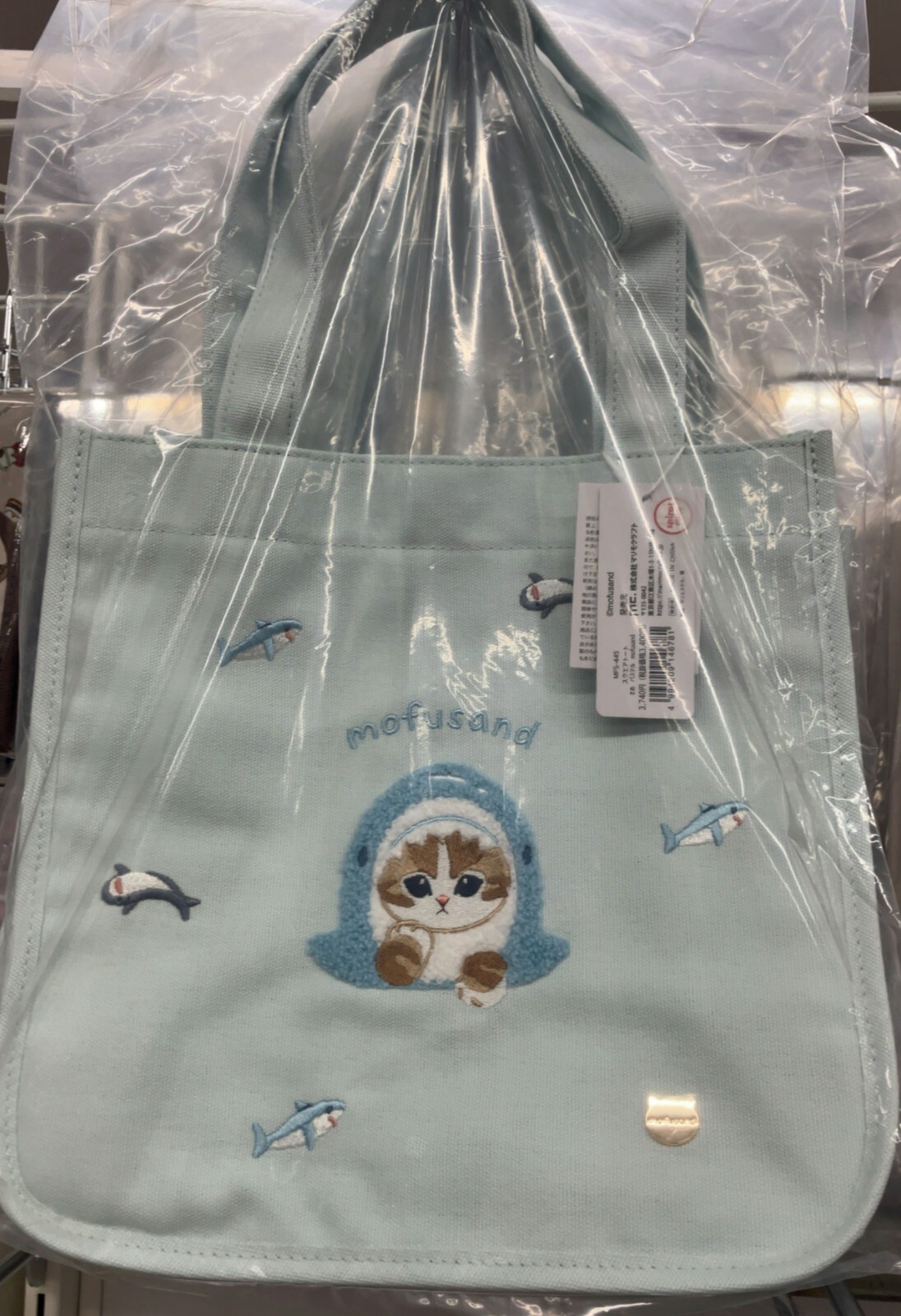 セール 国内 (Shark) Cat Bag Tote Mini Bag Tote Square Mofusand Pastel Japan New Color 小物
