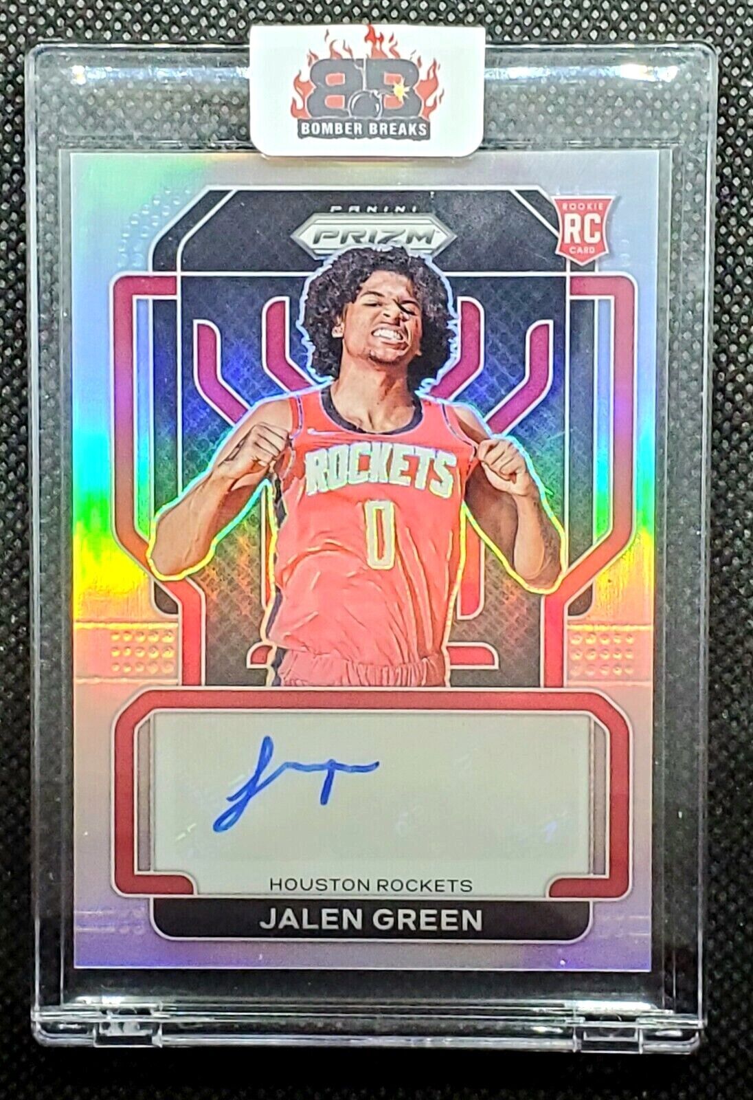 2021-22 Panini Prizm Jalen Green Rookie Auto Silver RC #RS 2021-22 Panini Prizm Jalen Green Rookie Auto Silver RC #RS