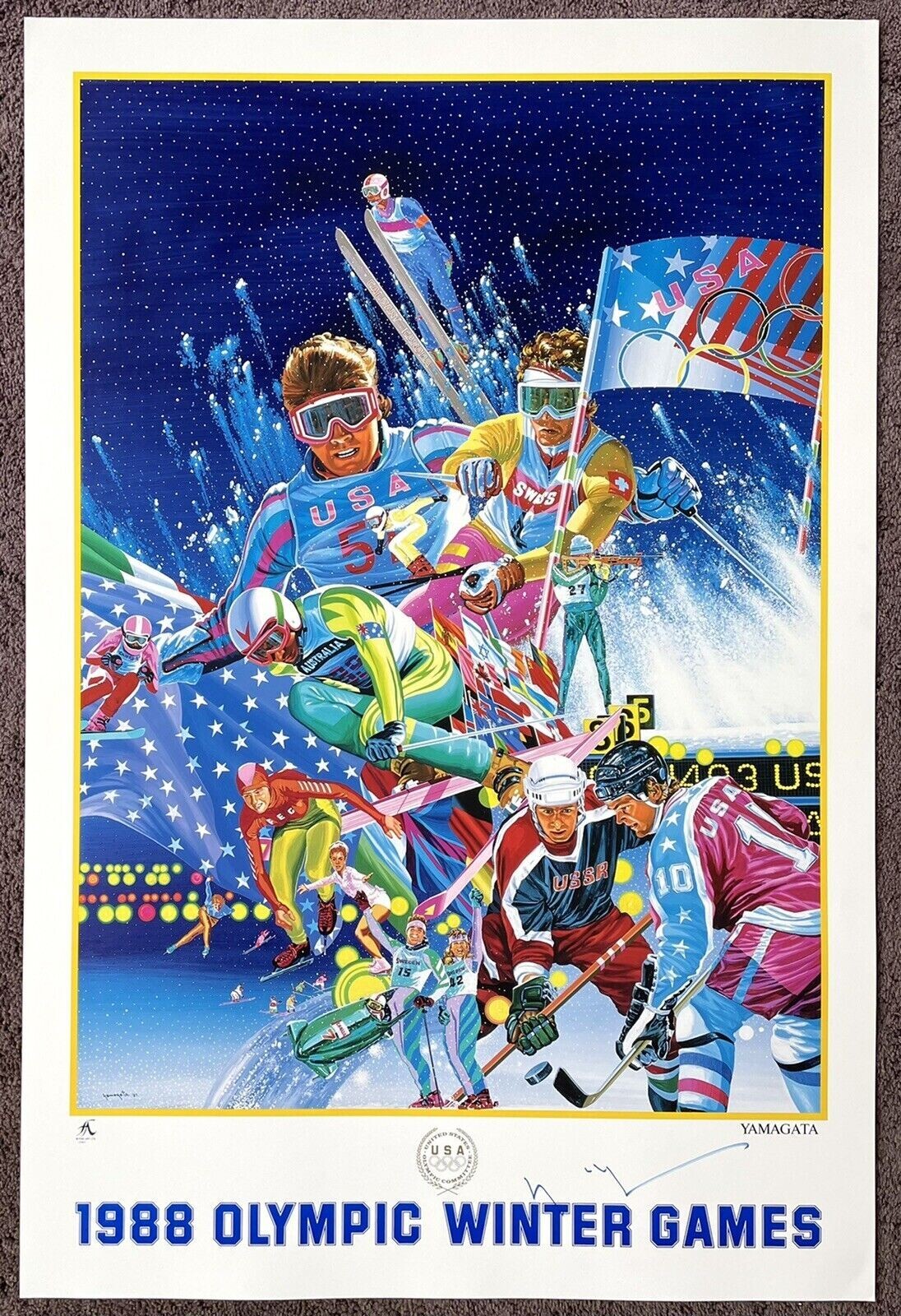 GIANTS 2001年 ビッグポスター New York Giants 2001 NFC Champions Commemorative Poster