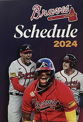 2024 ATLANTA BRAVES Schedule  MLB Baseball Sked  Not 2023