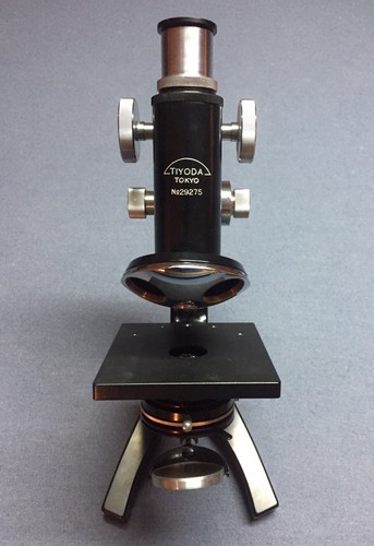 Tiyoda MKQ Folding Field Microscope Set In Case Made In Japan Vintage