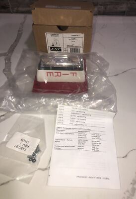 Edwards CS-405-7A-T Red Visual Strobe W/terminals 24v DC Fire Alarm New