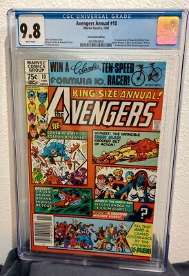 Avengers Annual #10 CGC 9.8 ''NEWSSTAND ISSUE'' 1st Rogue & Madelyn Pryor White
