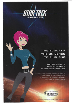 Star Trek 2009 Esurance Girl Print Ad