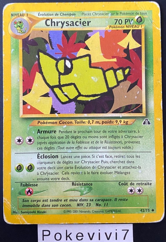 Carte Pokemon Chrysacier 42/75 Unco Neo Discovery Wizards Fr Occasion