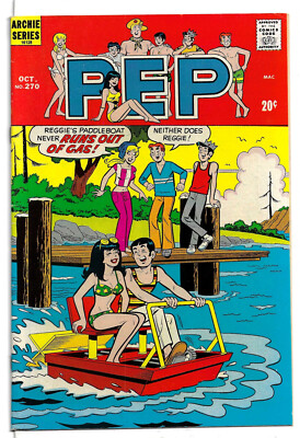 Pep #270 (Archie Series) Oct 1972, Betty, Veronica, Jughead, Reggie (FN/VFN)