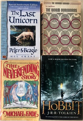 Hobbit Tolkien Worm Ouroboros Eddison Last Unicorn Beagle Neverending Story Ende