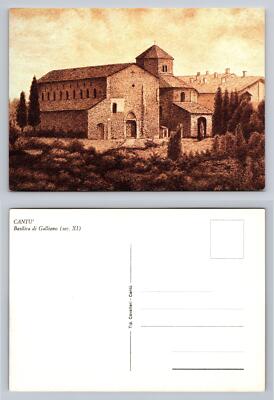 Basilica di Galliano Cantu Postcard Historical Architecture Early XI Century