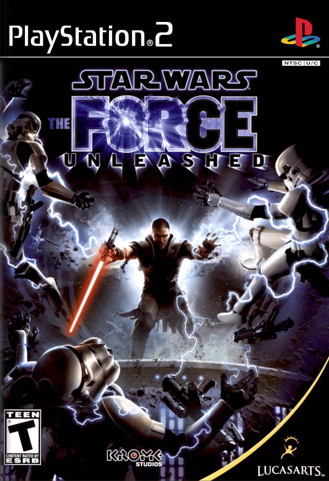 PS FEDA2(ポスター) Star Wars Force Unleashed PS2 BOX ART Premium POSTER MADE IN