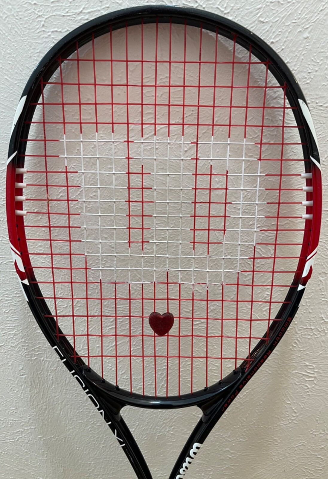 Raquette De Tennis Wilson Fusion XL Neuve – Taille 4 3/8, Noir/rouge, WRT30070U3