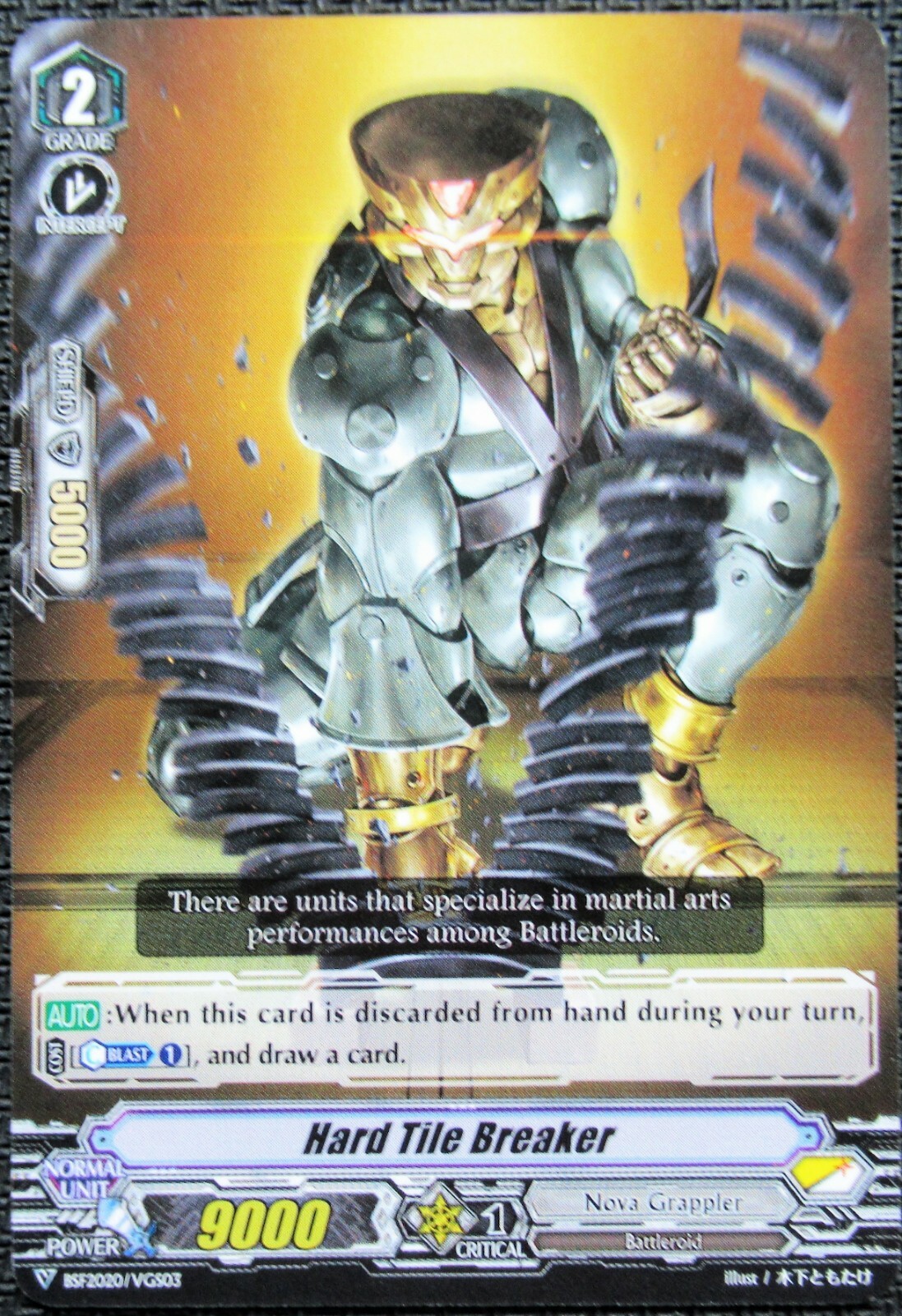 4x HARD TILE BREAKER BSF2020/VGS03 CARDFIGHT VANGUARD PROMO