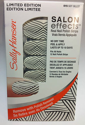 Sally Hansen Salon Effects Real Nail Polish Strips #015 GOT GILLS? NEW.