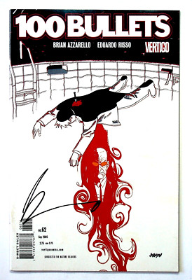 100 Bullets #62 Signed by Brian Azzarello Vertigo Comics