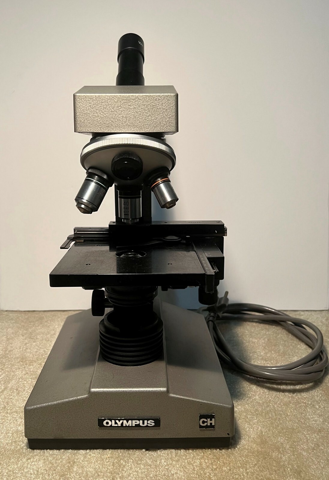 Olympus CH Monocular Microscope 10x 40x 100x | eBay