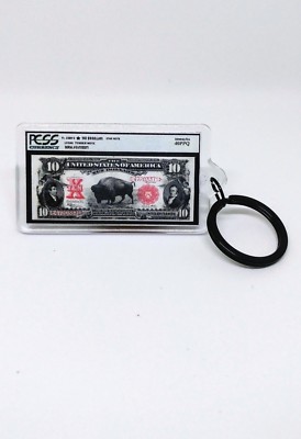 1901 $10 Dollars Bison or Buffalo,Keychain,Keyring,Novelty Gift Collector