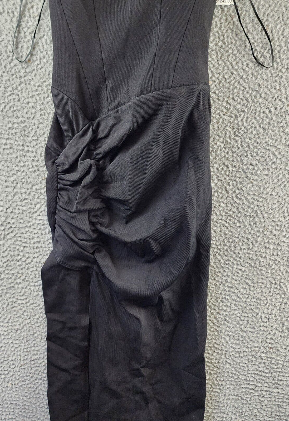 The Mannei Wishaw Maxi Dress Women's 36 Black Square Neck Sleeveless Zip Closure - Picture 4 of 17