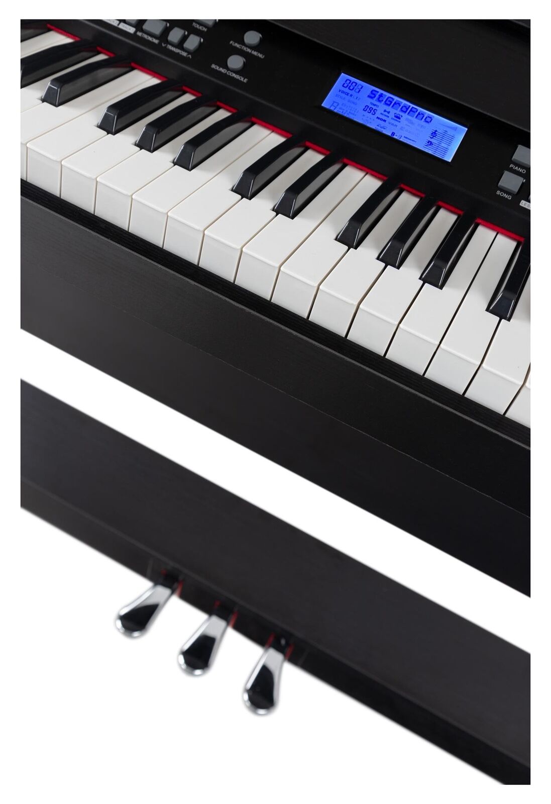 88-Tasten Digital E-Piano Beginner Home Keyboard Klavier 3 Pedale USB Weiß matt