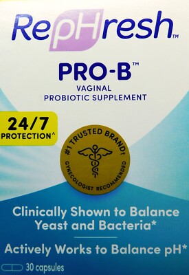 Rephresh PRO-B Probiotic Vaginal Probiotic Supplement 30 Capsules