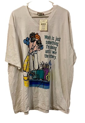 Vintage Maxine T Shirt Size 18/20 Cartoonist Comic Humor Funny NWT