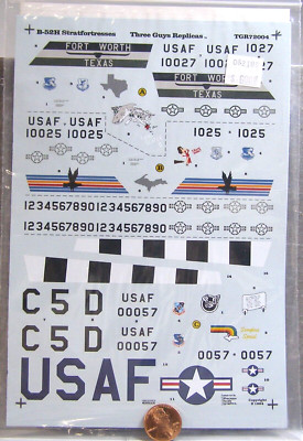 Microscale Three Guys Replicas Model Decals B-52H Stratofortress TGR72004 RZC