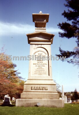 T026_125 35mm Slide 1950s  CT Bridgeport Mountain Grove Cemetery 