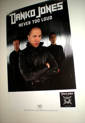 POSTER by DANKO JONES never too loud Limited Edition for the band art tour  w