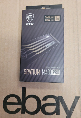MSI SPATIUM M480 PRO PCIe 4.0 NVMe M.2 1TB PCI-Express        SAME DAY SHIPPING!