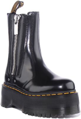 圖26 Dr Martens 2976 Max Women Side Zip Platform Chelsea Boot In