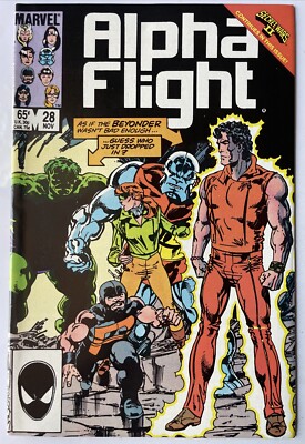 Alpha Flight #28   Last John Byrne Issue! Hulk & The Beyonder! (Marvel 1985)