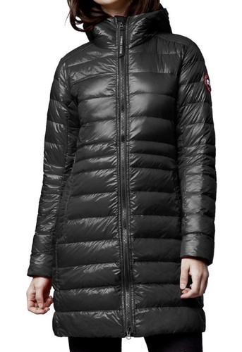 Pre-owned Canada Goose Cypress Packable Hooded 750-fill-power Down Puffer Medium In Black