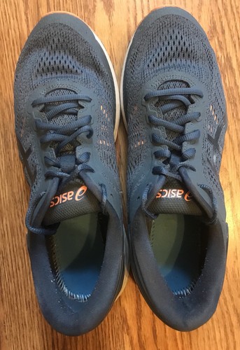 Asics Women's Gel-Kayano 24 Running Shoes US 9.5 Smoke Blue/Dark Blue/Canteloupe