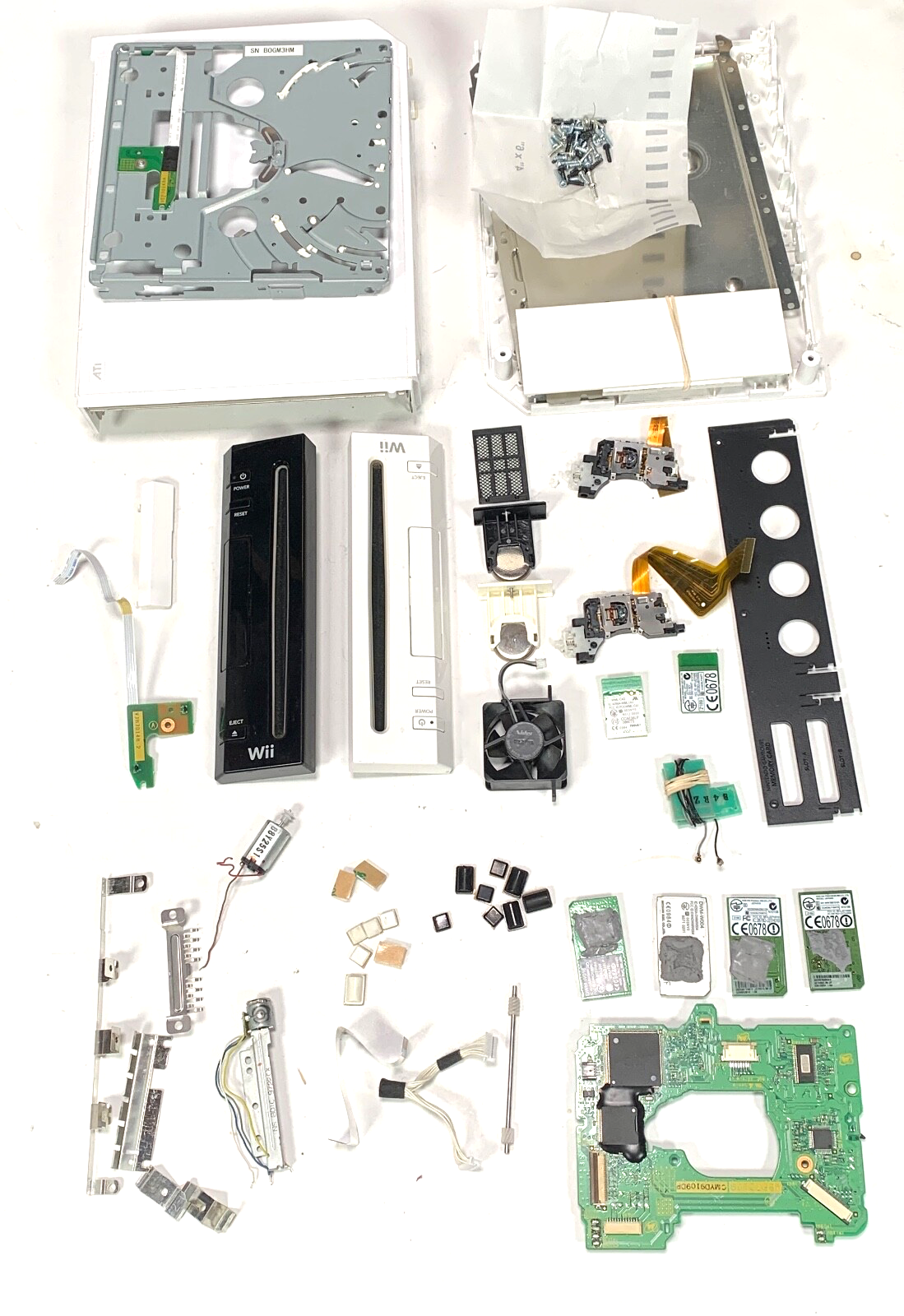 OEM Nintendo Wii RVL-001 101 Various Parts (Case Gear Laser