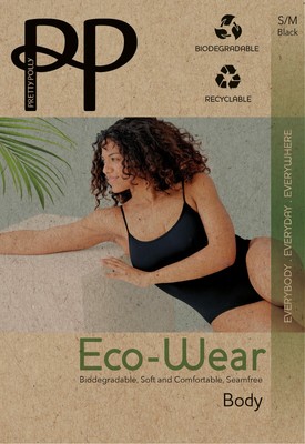 Pretty Polly Eco Wear Seam Free Body Biodegradable Recyclable Sustainable 