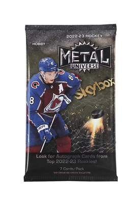 2022-23 Upper Deck UD SKYBOX METAL UNIVERSE Hockey Factory Sealed Hobby Pack