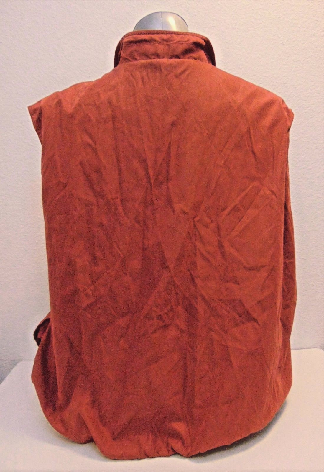 PGA Tour Collection Men's Golf Vest Terracotta 1/2 Zip Size XL