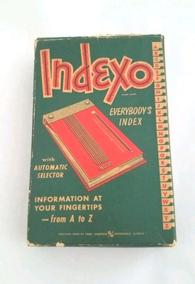 Vintage INDEXO Everybody's Index Phone Address Book by Park Sherman #1388 UNUSED
