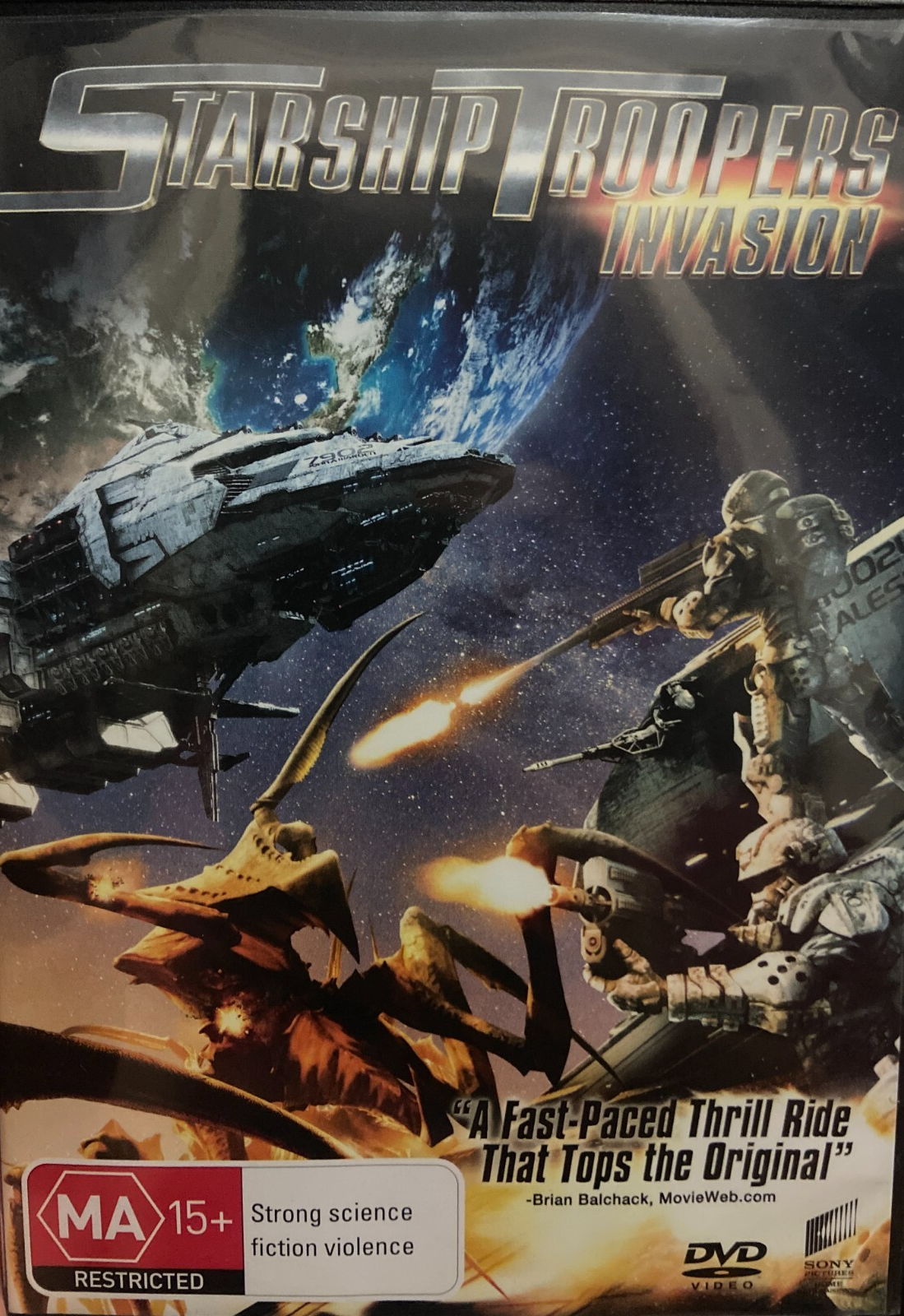 Starship Troopers : Invasion region 4 DVD (2012 animated sci
