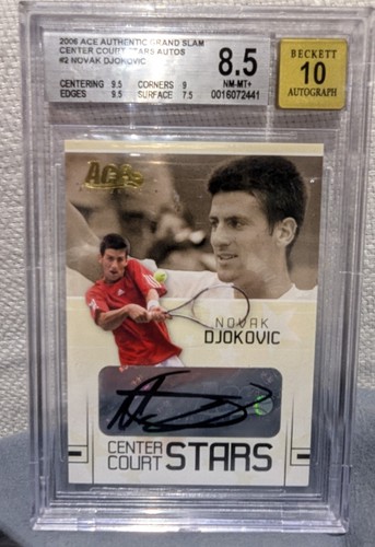 2007 レアPSA10‼️ルーキーカード　NOVAK DJOKOVIC RC Novak Djokovic #16 ROOKIE Ace Authentic 2007 Straight Sets