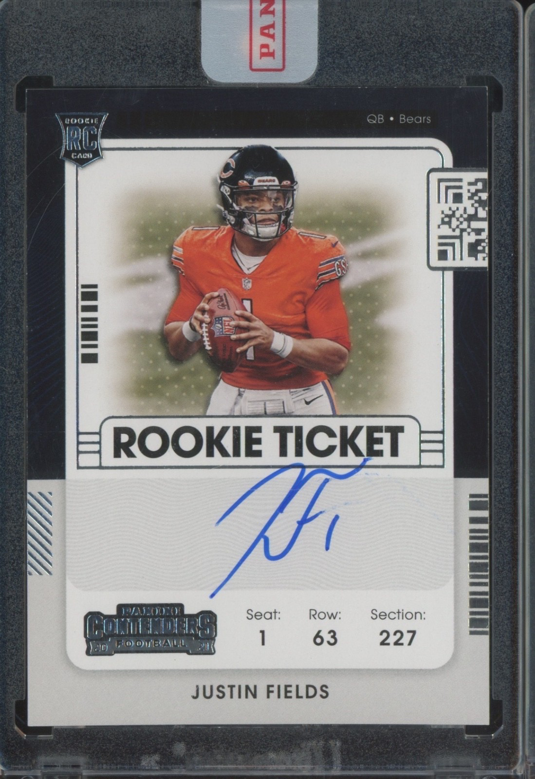 2021 Panini Contenders Rookie Ticket #108 Justin Fields Auto Autograph RC Rookie