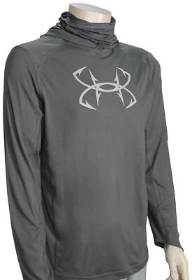

Толстовка с гетрами Under Armour Iso-Chill Hook Gaiter — темно-серый / модно-серый — новинка, Grey