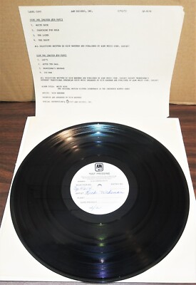 Vintage TEST PRESSING lp RICK WAKEMAN White Rock Soundtrack WINTER OLYMPICS 1977