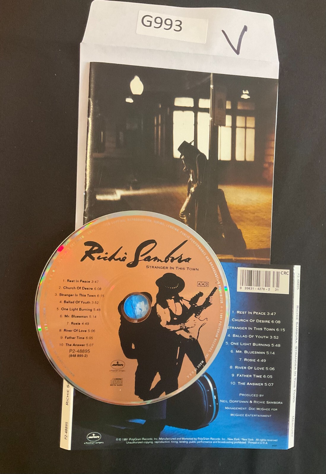 Vintage Disc -Stranger In This Town - Audio CD By Richie