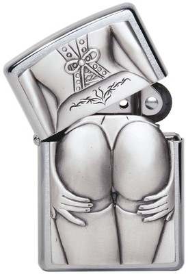 Zippo Stocking Girl Emblem 1300116 NEU+OVP PIN UP