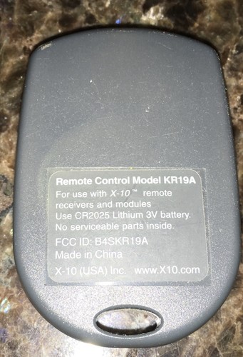 X10 SlimFire Remote KR-19A
