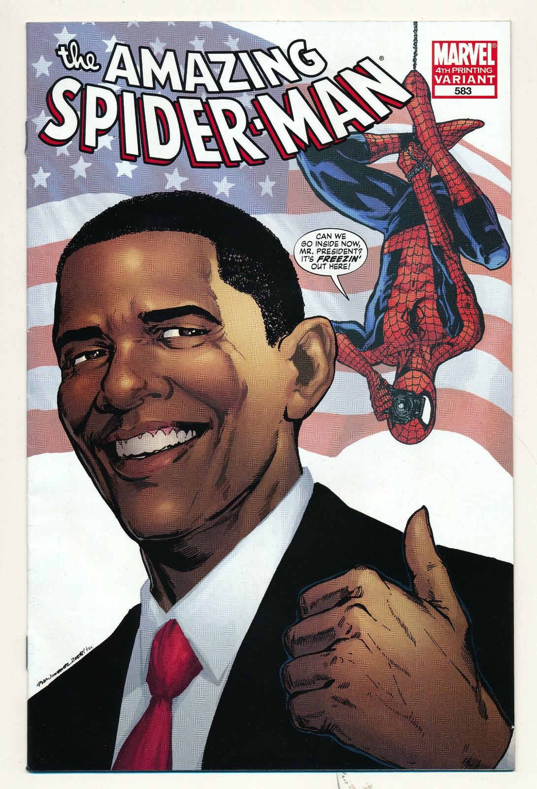 アメージングスパイダーマン #583 オバマ 1st print Marvel Amazing Spider-Man Issue #583 Comic 4th Printing